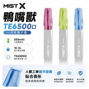 MISTX TE6500口 鴨嘴獸 一次性電子煙