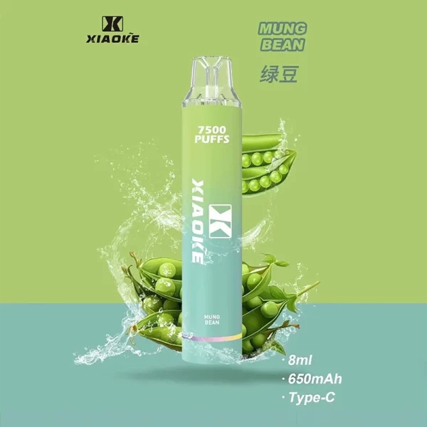 XIAOKE 7500口一次性電子煙 綠豆
