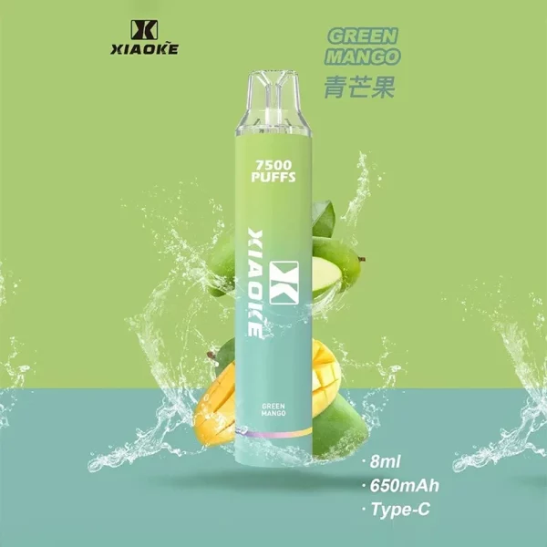 XIAOKE 7500口一次性電子煙 青芒果