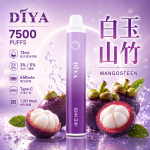 一次性電子煙｜DIYA 7500口 - 白玉山竹口味