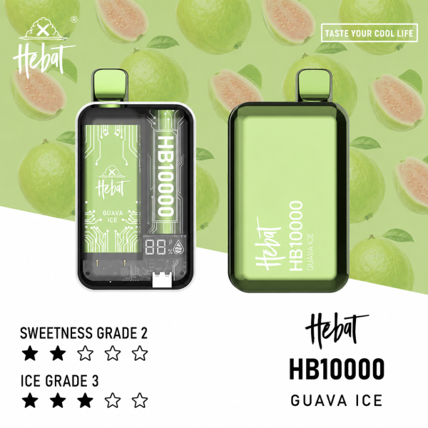 一次性電子煙｜HEBAT 喜貝 10000口 - 芭樂口味