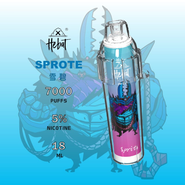 一次性電子煙｜HEBAT 喜貝 BOOM - 雪碧口味